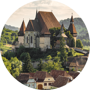 Biertan fortified saxon church, Unesco World Heritage site, in Biertan village, Transylvania, Romania. Romanian travel destination