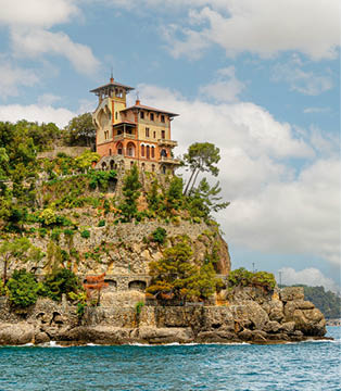 Houses in small village near Portofino
