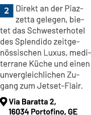 ￼Direkt an der Piazzetta gelegen, bietet das Schwesterhotel des Splendido zeitgen ssischen Luxus, mediterrane K che u...