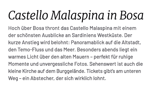 Castello Malaspina in Bosa Hoch ber Bosa thront das Castello Malaspina mit einem der sch nsten Ausblicke an Sardinie...