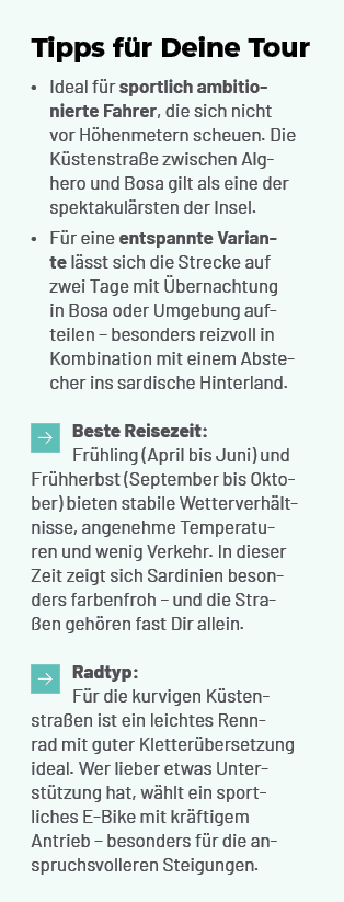 Tipps f r Deine Tour • Ideal f r sportlich ambitionierte Fahrer, die sich nicht vor H henmetern scheuen. Die K stenst...