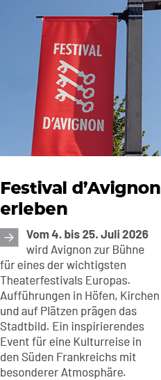 Festival d’Avignon erleben ￼Vom 4. bis 25. Juli 2026 wird Avignon zur B hne f r eines der wichtigsten Theaterfestival...