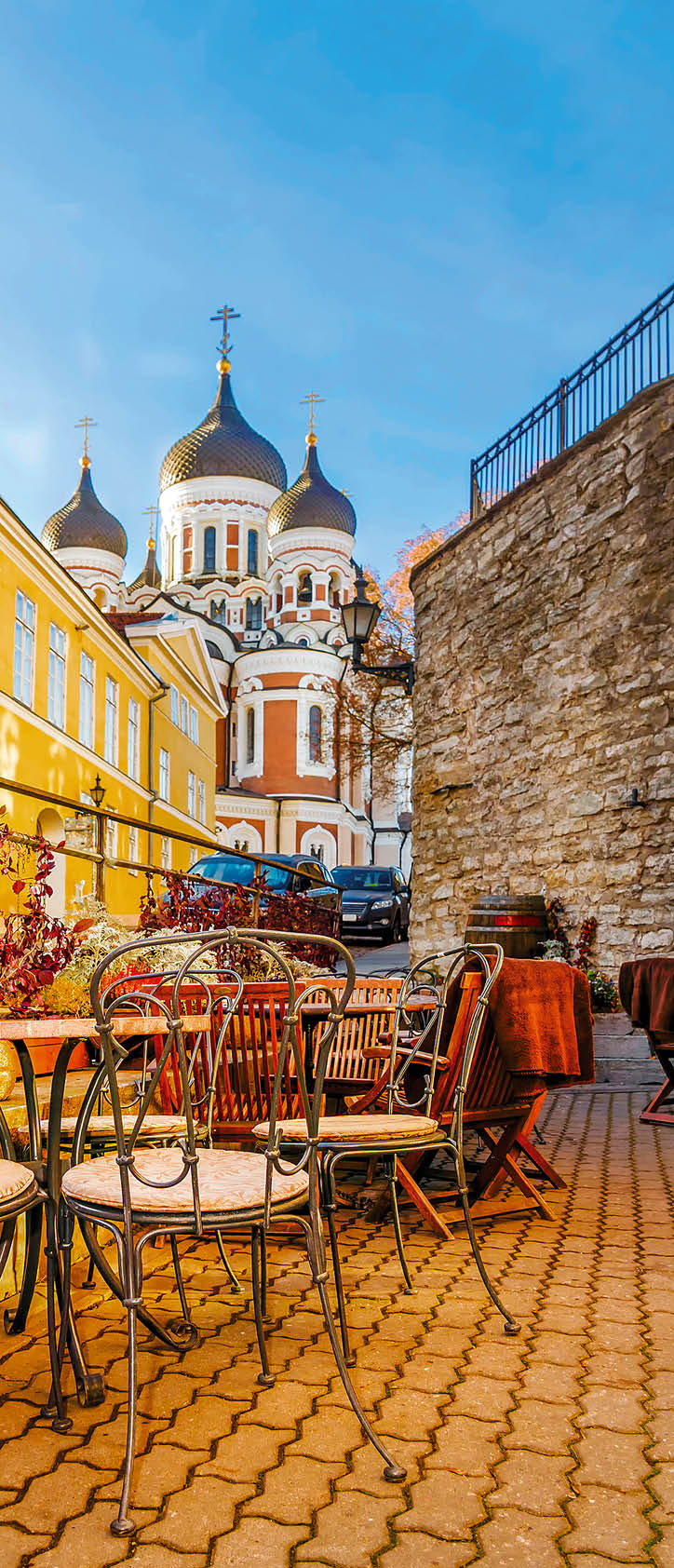 Streets of old Tallinn, Estonia