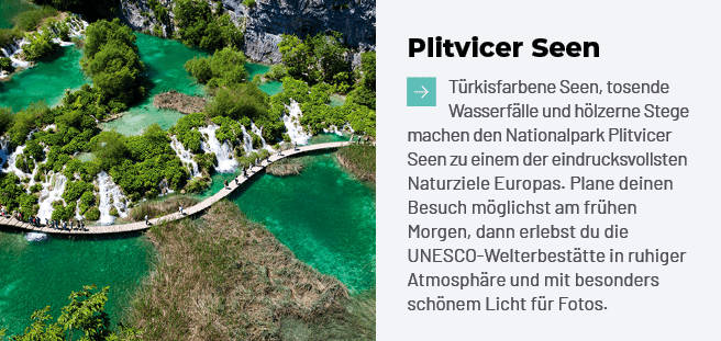 Plitvicer Seen ￼T rkisfarbene Seen, tosende Wasserf lle und h lzerne Stege machen den Nationalpark Plitvicer Seen zu ...