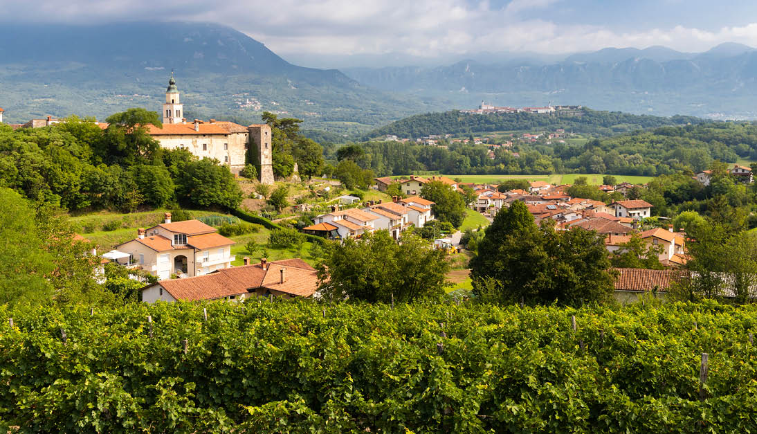 Vipava valley in Gorice region, Slovenia