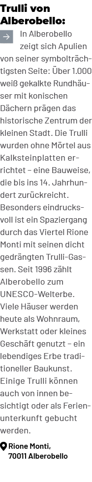 Trulli von Alberobello: ￼In Alberobello zeigt sich Apulien von seiner symboltr chtigsten Seite: ber 1.000 wei  gekal...
