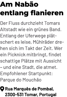 Am Nab o entlang flanieren Der Fluss durchzieht Tomars Altstadt wie ein gr nes Band. Entlang der Uferwege pl tschert ...