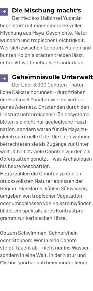 ￼Die Mischung macht‘s Der Mexikos Halbinsel Yucat n begeistert mit einer eindrucksvollen Mischung aus Maya Geschichte...