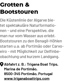 Grotten & Bootstouren Die K stenlinie der Algarve bietet spektakul re Naturformationen – und eine Perspektive, die ma...