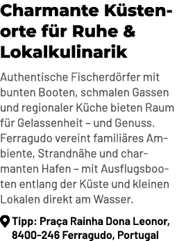 Charmante K stenorte f r Ruhe & Lokalkulinarik Authentische Fischerd rfer mit bunten Booten, schmalen Gassen und regi...