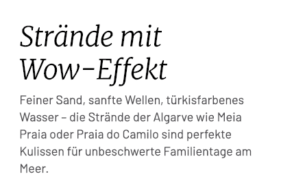 Str nde mit Wow Effekt Feiner Sand, sanfte Wellen, t rkisfarbenes Wasser – die Str nde der Algarve wie Meia Praia ode...