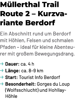 M llerthal Trail Route 2 – Kurzvariante Berdorf Ein Abschnitt rund um Berdorf mit H hlen, Felsen und schmalen Pfaden ...