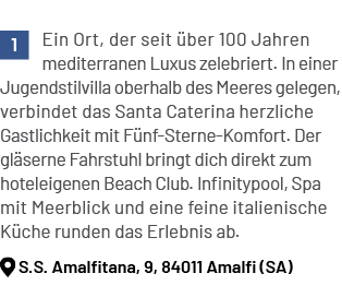 ￼ Ein Ort, der seit ber 100 Jahren mediterranen Luxus zelebriert. In einer Jugendstilvilla oberhalb des Meeres geleg...