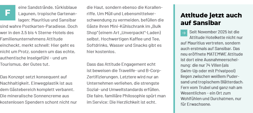 die Haut, sondern ebenso die Korallenriffe. Um M ll und Lebensmittelverschwendung zu vermeiden, bef llen die G ste ih...