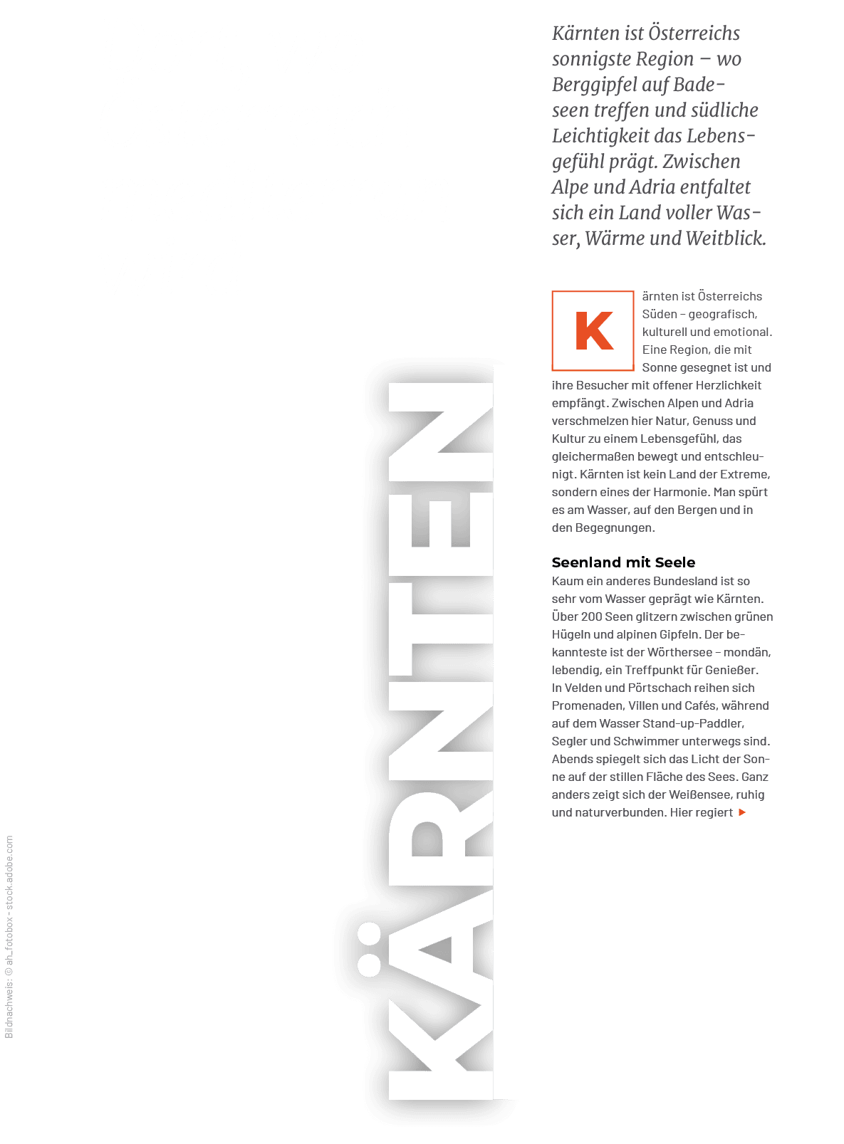 Bildnachweis: © ah_fotobox stock.adobe.com,Dort, wo sterreich mediterran wird,￼ rnten ist  sterreichs S den – geogra...