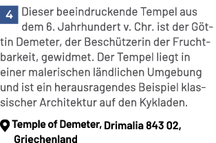 ￼Dieser beeindruckende Tempel aus dem 6. Jahrhundert v. Chr. ist der G ttin Demeter, der Besch tzerin der Fruchtbarke...