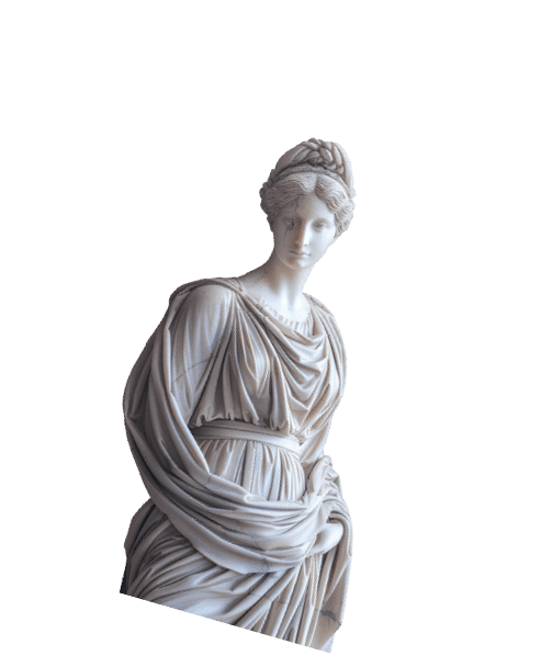 Greek Goddess Bust: Crafted from emerald, the goddess bust is set against a backdrop of deep, velvety purple curtains, with the intense red hues of the ruby creating a dramatic contrast against the dark, luxurious fabric. --ar 3:4 --stylize 788 Job ID: 7a113071-00f0-46af-9022-64d8700180b5