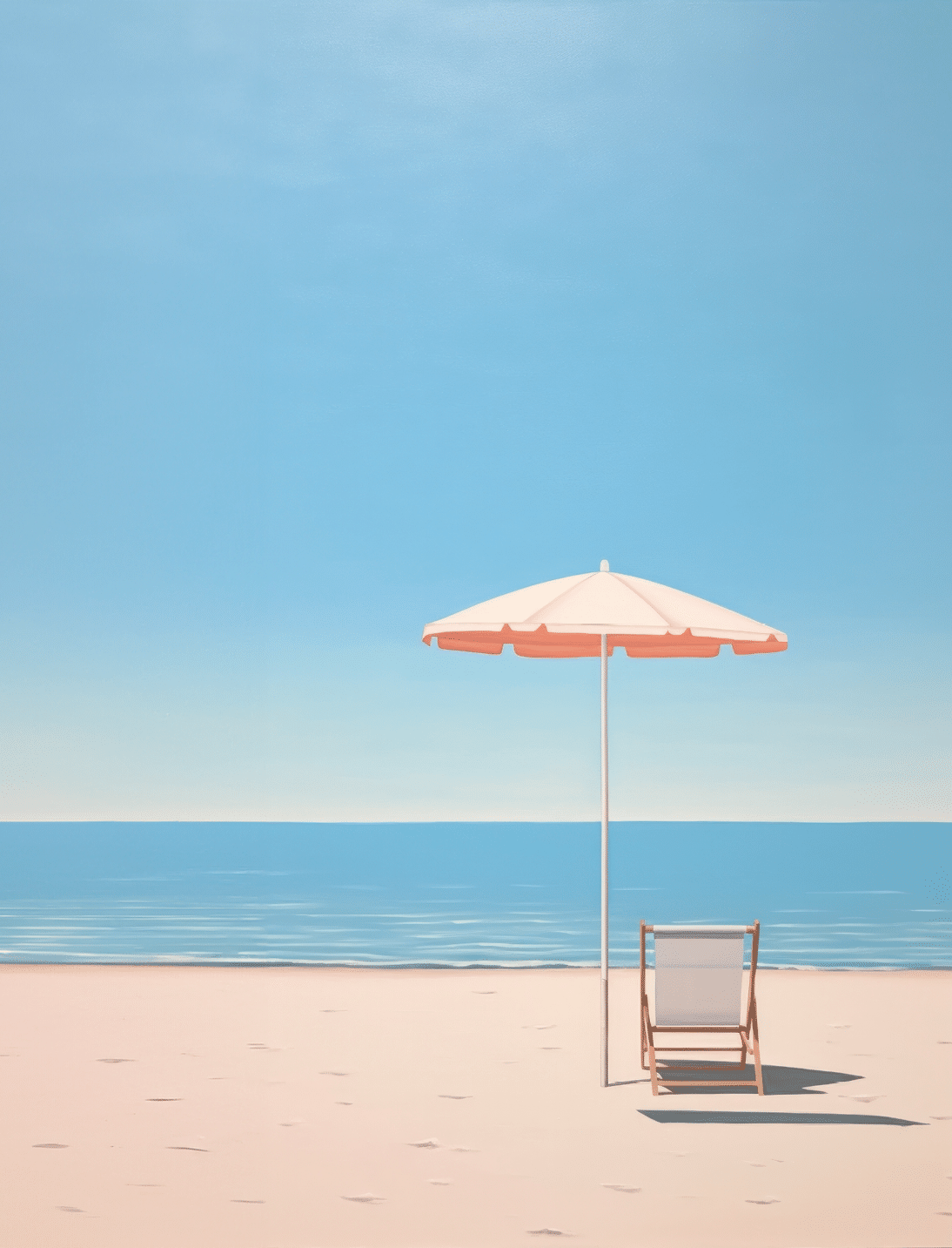 Beach furniture outdoors horizon.