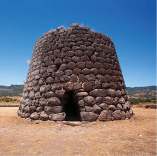 Nuraghe the main type of ancient megalithic edifice, symbol of Sardinia, Italy, Europe.