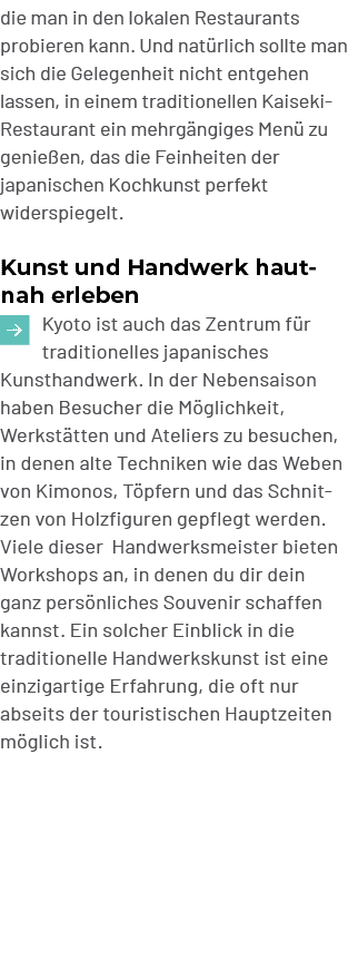 die man in den lokalen Restaurants probieren kann. Und nat rlich sollte man sich die Gelegenheit nicht entgehen lasse...