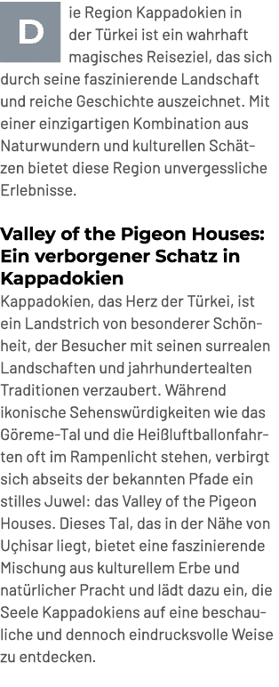 ￼ie Region Kappadokien in der T rkei ist ein wahrhaft magisches Reiseziel, das sich durch seine faszinierende Landsch...