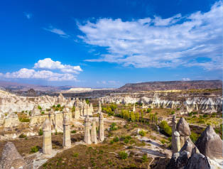 Love valley in Goreme village, Cappadocia, Turkey.