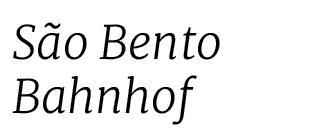 S o Bento Bahnhof