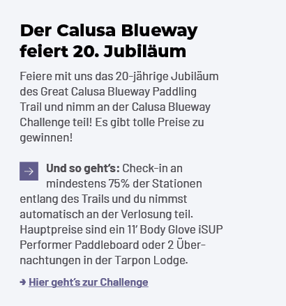 Der Calusa Blueway feiert 20. Jubil um Feiere mit uns das 20 j hrige Jubil um des Great Calusa Blueway Paddling Trail...