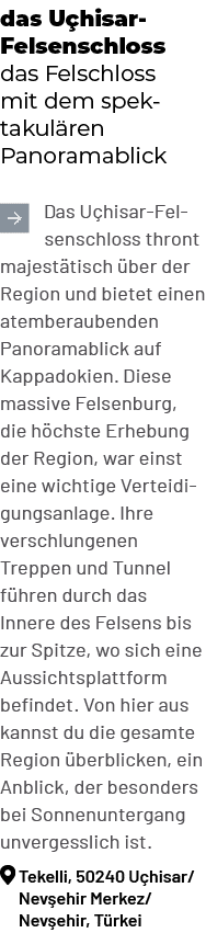 das U hisar Felsenschloss das Felschloss mit dem spektakul ren Panoramablick ￼Das U hisar Felsenschloss thront majest...