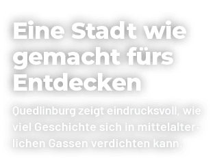 Eine Stadt wie gemacht f rs Entdecken Quedlinburg zeigt eindrucksvoll, wie viel Geschichte sich in mittelalterlichen ...