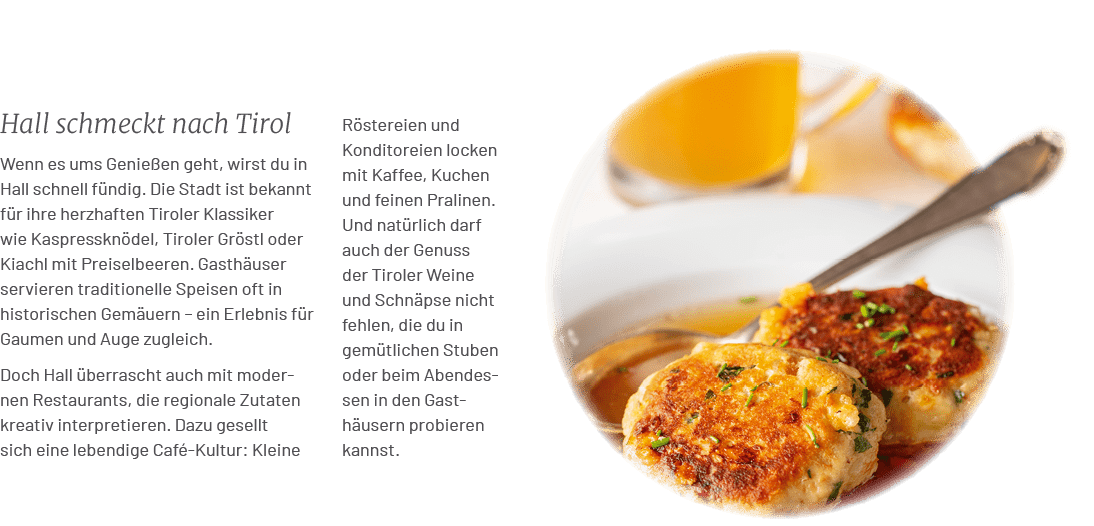 R stereien und Konditoreien locken mit Kaffee, Kuchen und feinen Pralinen. Und nat rlich darf auch der Genuss der Tir...