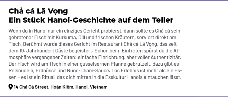 Ch c  L  V ng Ein St ck Hanoi Geschichte auf dem Teller Wenn du in Hanoi nur ein einziges Gericht probierst, dann so...