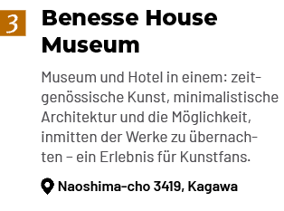Benesse House Museum Museum und Hotel in einem: zeitgen ssische Kunst, minimalistische Architektur und die M glichkei...
