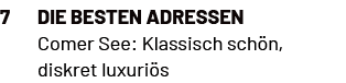 Die besten Adressen Comer See: Klassisch sch n, diskret luxuri s,