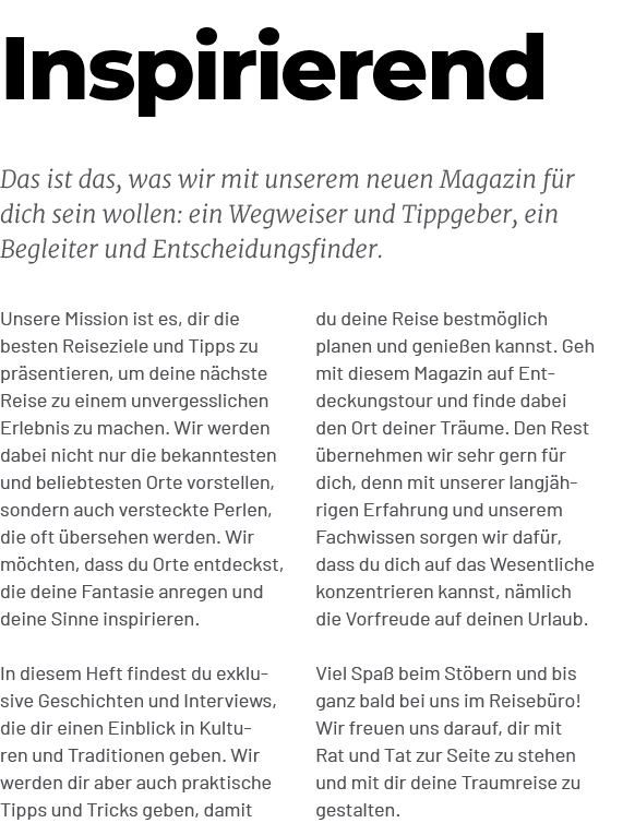 Unsere Mission ist es, dir die besten Reiseziele und Tipps zu pr sentieren, um deine n chste Reise zu einem unvergess...