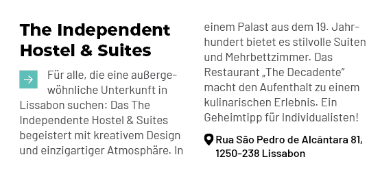 The Independent Hostel & Suites ￼ F r alle, die eine au ergew hnliche Unterkunft in Lissabon suchen: Das The Independ...