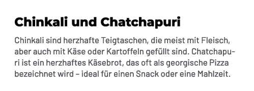 Chinkali und Chatchapuri Chinkali sind herzhafte Teigtaschen, die meist mit Fleisch, aber auch mit K se oder Kartoffe...