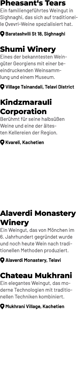 Pheasant‘s Tears Ein familiengef hrtes Weingut in Sighnaghi, das sich auf traditionelle Qvevri Weine spezialisiert ha...