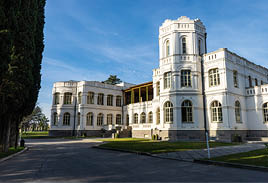 Autumnal landscape in famous Chateau Mukhrani close to Tbilisi, Georgia