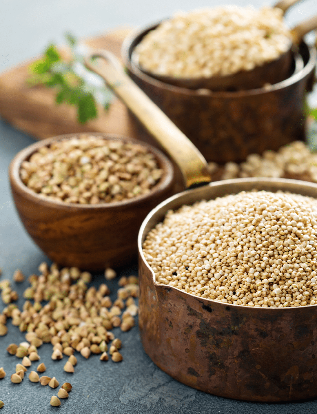 Gluten free cooking with quinoa and other grains