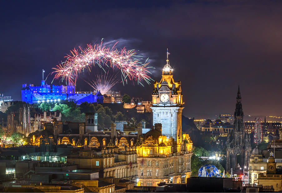 A fireworks display marks the end of the Edinburgh Fringe and International Festival.