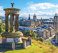 Cityscape View of Old Town Edinburgh