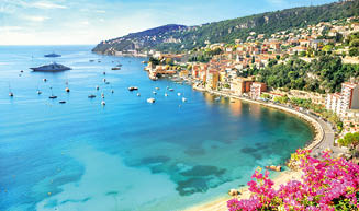 Luxury resort of Villefranche sur Mer. French Riviera, Cote d'Azur, France