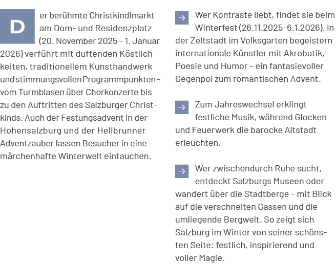 Wer Kontraste liebt, findet sie beim Winterfest (26.11.2025–6.1.2026). In der Zeltstadt im Volksgarten begeistern in...