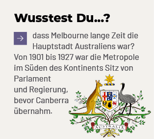 Wusstest Du...? ￼dass Melbourne lange Zeit die Hauptstadt Australiens war? Von 1901 bis 1927 war die Metropole im S d...