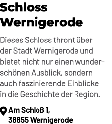 Schloss Wernigerode Dieses Schloss thront ber der Stadt Wernigerode und bietet nicht nur einen wundersch nen Ausblic...