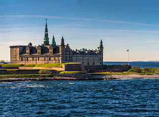 Helsingor, Denmark - May 01, 2017: Kronborg castle in Helsingor