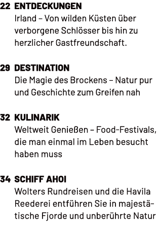 22 Entdeckungen Irland – Von wilden K sten ber verborgene Schl sser bis hin zu herzlicher Gastfreundschaft. 29 Desti...