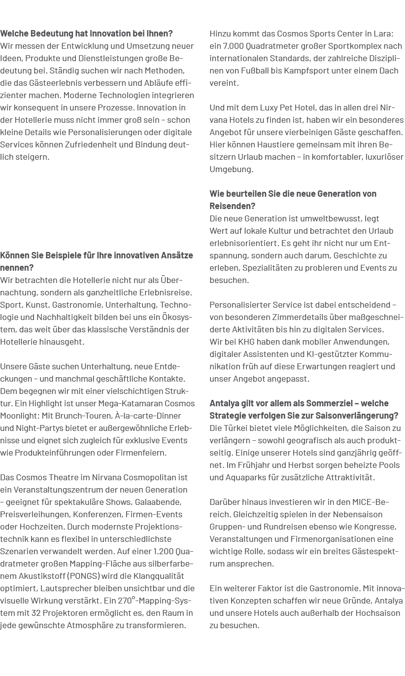 Hinzu kommt das Cosmos Sports Center in Lara: ein 7.000 Quadratmeter gro er Sportkomplex nach internationalen Standar...