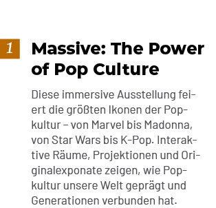 Massive: The Power of Pop Culture Diese immersive Ausstellung feiert die gr ten Ikonen der Popkultur – von Marvel bi...